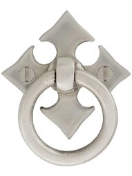 Gothic Bronze Ring Pull in White Bronze.